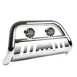 97-04 Dodge Dakota/Durango Chrome 3" Bull Bar Grille Guard+Smoked Fog Light DNA MOTORING