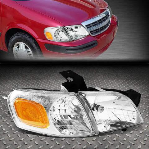 97-05 Venture Montana Oe Style Passenger Right Side Headlight Lamps Chrome Speed Daddy