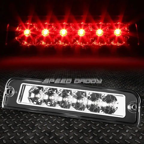 97-06 Jeep Wrangler Tj Led Third 3Rd Tail Brake Light Rear Stop Lamp Chrome Speed Daddy