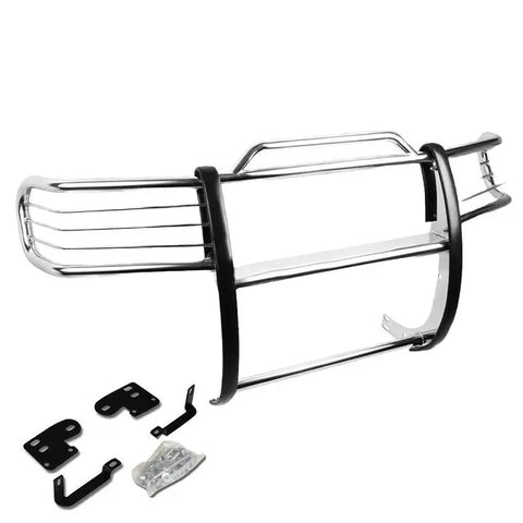 98-00 Nissan Frontier/Xterra Chrome Stainless Steel Front Grill Guard Frame DNA MOTORING