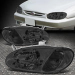 98-01 Sephia Smoked Housing Clear Corner Headlight Replacement Head Lamps Speed Daddy