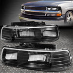 99-06 Chevy Silverado Suburban 1500 2500 Black Housing Headlight Head Lamp Speed Daddy