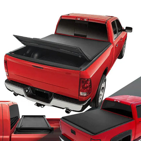 99-14 Silverado/Sierra 6.5' Tri-Fold Adjustable Soft Top Trunk Tonneau Cover DNA MOTORING