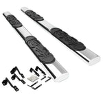 99-14 Silverado/Sierra Ext Stainless 6" Chrome Oval Side Step Nerf Bar Kit DNA MOTORING