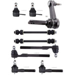 9PCS Complete Ball Joints Tie Rods Idler Arm Parts Fits 00-01 Dodge Ram 1500 ECCPP