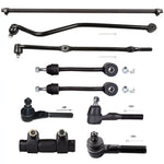 9x Front Tie Rod Drag Link Track Sway Bar Link Kit Fits 1997-2006 Jeep Wrangler ECCPP