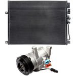 AC Condenser & AC Compressor Cooling Kit 06-07 Jeep Commander Grand Cherokee ECCPP