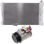 AC Condenser & AC Compressor Cooling Kit 2002 Mercedes-Benz C230 01-05 C240 ECCPP