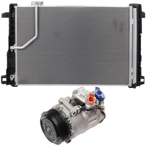 AC Condenser & AC Compressor Cooling Kit 2012 Mercedes-Benz C300 ECCPP