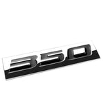 Aluminum Stick On 3D Polished Black Letters 350 Decal Emblem Trim Badge Logo DNA MOTORING