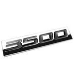 Aluminum Stick On 3D Polished Black Letters 3500 Decal Emblem Trim Badge Logo DNA MOTORING