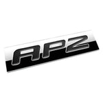 Aluminum Stick On 3D Polished Black Letters Ap2 Decal Emblem Trim Badge Logo DNA MOTORING