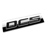 Aluminum Stick On 3D Polished Black Letters Dc5 Decal Emblem Trim Badge Logo DNA MOTORING