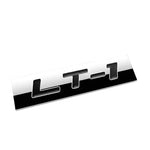 Aluminum Stick On 3D Polished Black Letters Lt1 Decal Emblem Trim Badge Logo DNA MOTORING