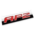 Aluminum Stick On 3D Polished Red Lettering Ap2 Decal Emblem Trim Badge Logo DNA MOTORING