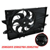 Ac Radiator Condenser Cooling Fan Assembly Fit 2010-17 Chevy Gmc Terrain Equinox BLACKHORSERACING