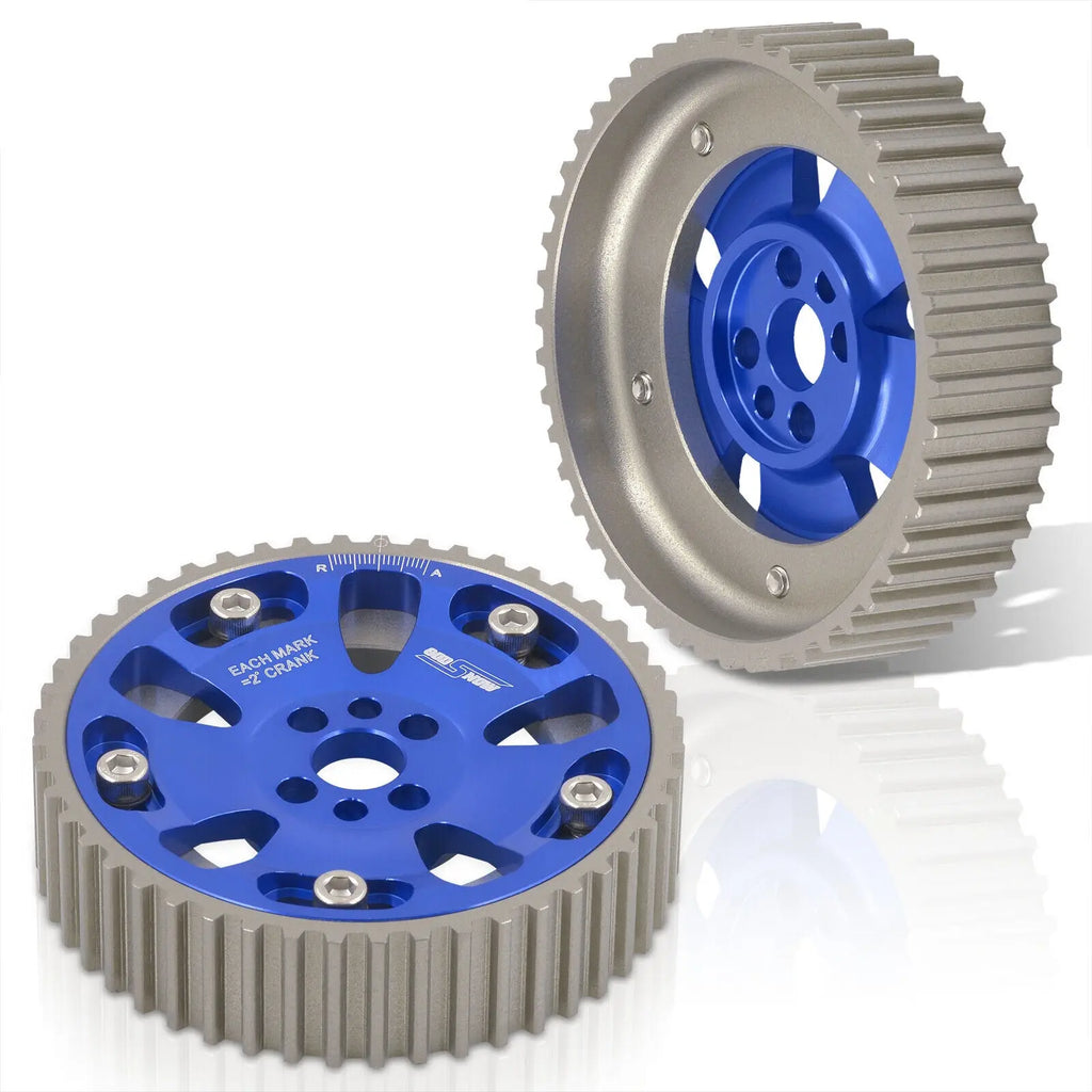 Adjustable Camshaft Cam Gear Pulley Sprocket Blue For 1989-2002 Nissan ...