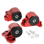 Aluminum 3-Bolt Engine Torque Mount Red 92-95 Civic/-00 Integra B/D Swap DNA MOTORING