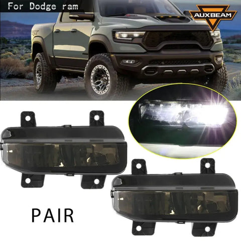 Auxbeam For 2019 2020 2021 Dodge Ram 1500 Led Fog Lights Bumper Driving Lamps EB-DRP