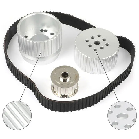 Belt Drive Pulley Kit for Small Block Ford with Long Water Pump 351C 351 ECCPP