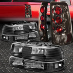 Black Clear Bumper Headlight+Smoke Altezza Tail Light 99-02 Chevy Silverado Speed Daddy