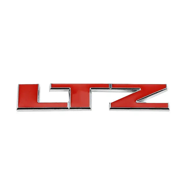 Chevy Gmt900 Ltz Stick On 3D Chrome Red Auto Metal Emblem Trim Badge L ...