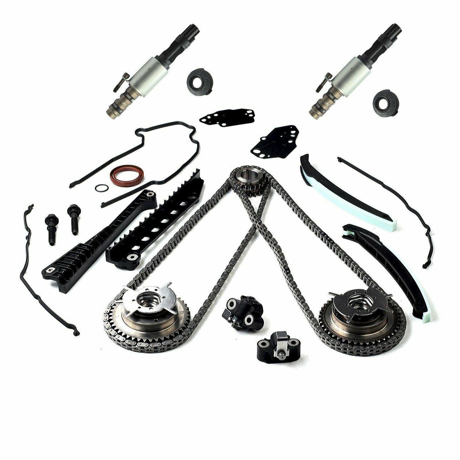 For 05 08 Ford 5.4 F150 F250 3V Timing Chain Kit Cam Phaser Timing c Dynamic Performance Tuning