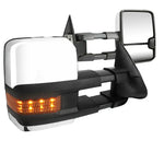 2003-2007 Silverado Sierra Gmt800 Manual+Led Signal Tow Towing Mirror Chrome DNA MOTORING