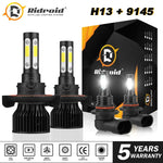 For 2004-2014 Ford F-150 Led Headlight Hi/Lo + Fog Light Bulbs Kit Combo 6000K EB-DRP