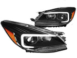 For 2013-2016 Ford Escape Led Drl Projector Headlight Headlamps Black/ Amber DNA MOTORING