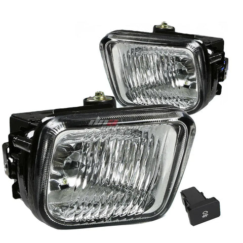 96-98 Civic Ej6/Ej7/Ej8/Ek/Em1 Chrome Clear Oe Fog Light Lamp+Bulb+Switch DNA MOTORING