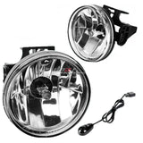 99-01 Ram 1500/2500/3500 Chrome Clear Oe Bumper Fog Light Lamp+Switch Kit DNA MOTORING