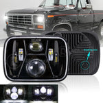 For Ford F-550 F-650 F-750 Bronco Pickup Truck 7X6 5X7 Hi/Lo Beam Led Headlight EB-DRP