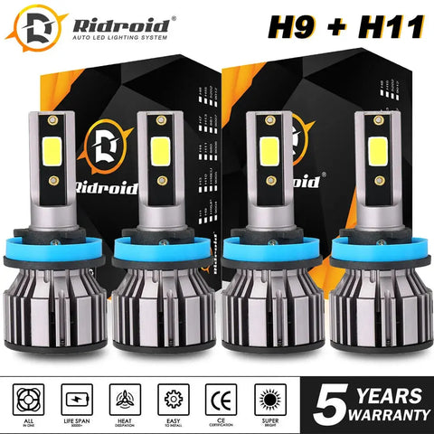 For Nissan Altima 2007-2018 Combo Led Headlight Kit Bulbs High Low Beam 4Pcs EB-DRP