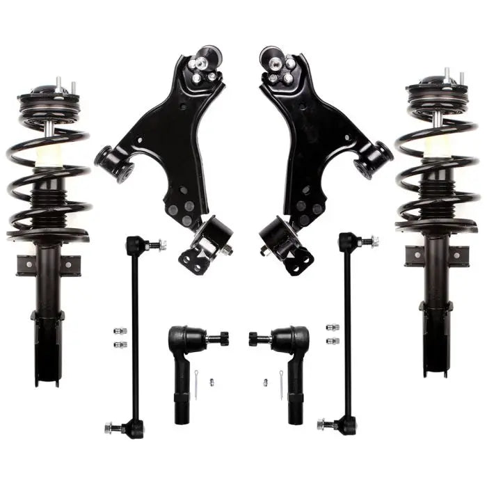 Front Struts Lower Control Arms Tie Rod for Chevy Traverse GMC Acadia ...