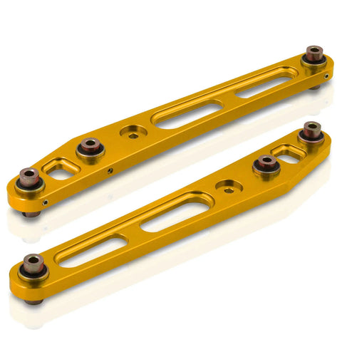 Gold Rear JDM Lower Control Arms Suspension Brace For 1996-2000 Honda Civic EK9 AJP DIST