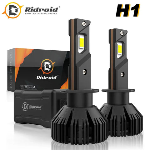 H1 Led Headlight Bulbs Kit High Low Beam Xenon White 6000K 24000Lm Bright EB-DRP