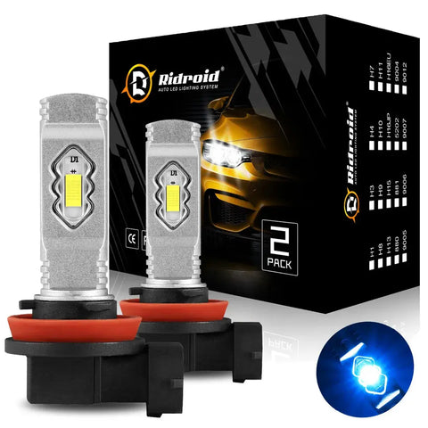 H11 Led Headlight Super Bright Bulbs Kit 8000K Blue 330000Lm High/Low Beam EB-DRP