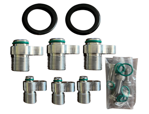 K Swap K20 K24 K Series AC Fittings Adapters For Custom Line Air Conditioning JackSpania Racing