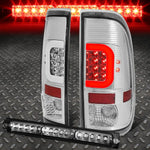 [Led C-Bar]1997-2004 Ford F-150/F-250 Chrome Tail Light+Third 3Rd Brake Lamp Speed Daddy