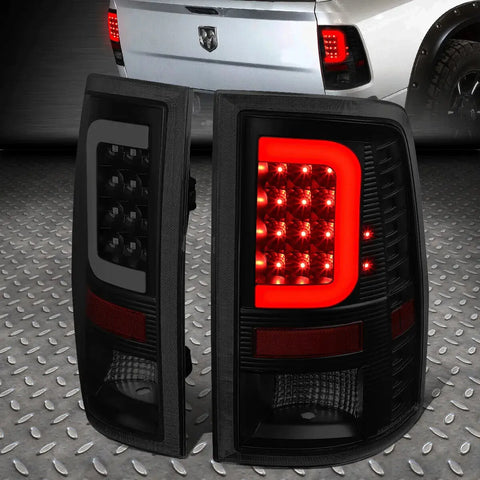 [Led C-Shape Bar]09-17 Ram 1500 2500 3500 Tail Light Rear Brake Lamp Tinted Speed Daddy