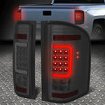 [Led C-Tube Bar] 07-14 Chevy Silverado Tail Light Brake Lamps Chrome/Smoked Speed Daddy