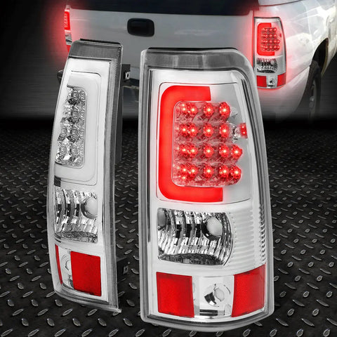 [Led C-Tube Bar]03-07 Chevy Silverado Gmc Sierra Tail Light Brake Lemp Set Speed Daddy