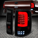 [Led C-Tube Bar]04-08 Ford F150 Lobo Tail Light Rear Brake Lamps Set Tinted Speed Daddy