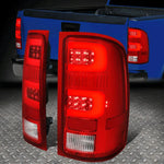 [Led C-Tube Bar]07-14 Sierra 1500 2500Hd 3500Hd Tail Light Brake Lamp Red Speed Daddy