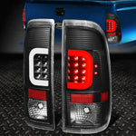 [Led C-Tube Bar]08-16 Ford F250 F350 Super Duty Tail Light Brake Lamp Black Speed Daddy