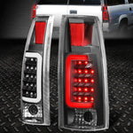 [Led C-Tube Bar]88-00 Chevy Gmc C/K Pickup Tail Light Rear Brake Lamp Black Speed Daddy