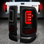 [Led C-Tube Bar]94-02 Dodge Ram 1500 2500 3500 Tail Light Brake Lamps Tinted Speed Daddy