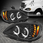 [Led Drl]04-17 Freightliner Columbia Dual Projector Headlight Lamps Balck Speed Daddy