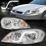 [Led Drl]06-16 Chevy Impala Limited Monte Carlo Headlight Lamps Chrome/Clear Speed Daddy